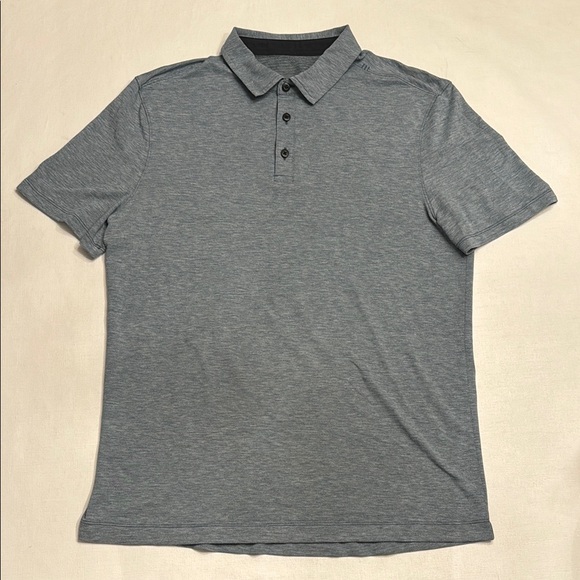 50. Lululemon Collard TShirt Blue - Picture 2 of 5